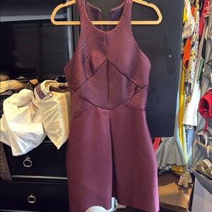 Halston Heritage Pink Sheath Mini Dress Halter Sleeveless